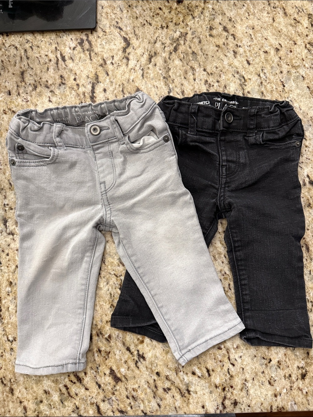 The Children's Place Gray and Black Stretch Jeans Duo